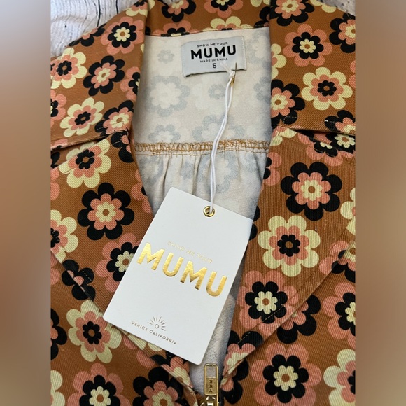 Show Me Your Mumu Outlaw Long Sleeve Dress in Aurora Floral Denim - Picture 4 of 14